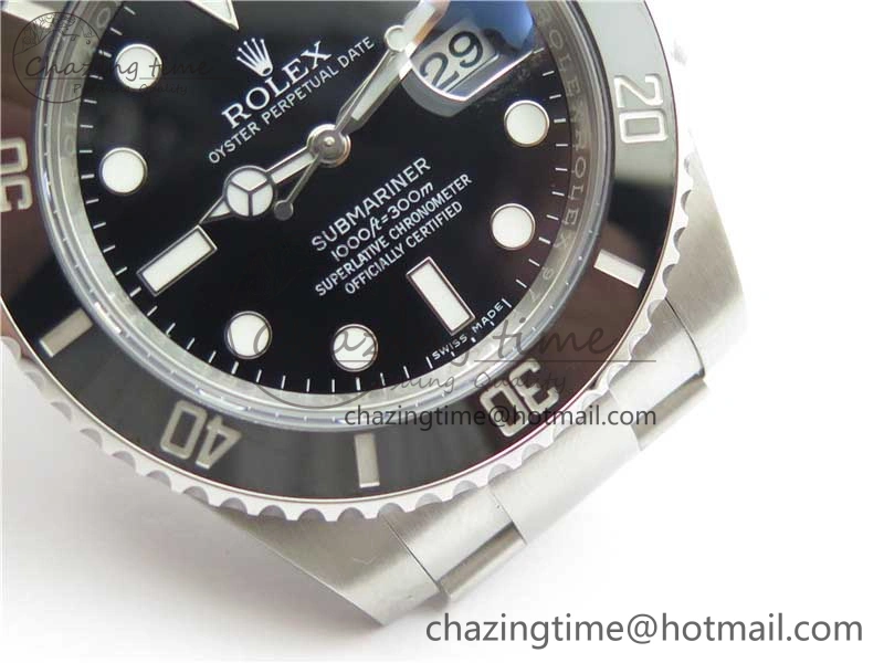 Submariner 116610 LN Black Ceramic ARF 1:1 Best Edition 904L SS Case and Bracelet A2824 V4
