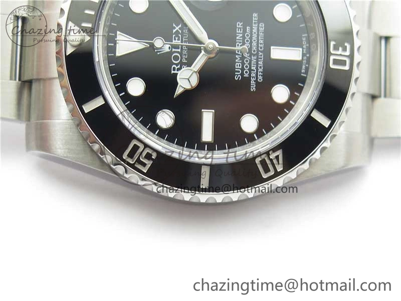 Submariner 116610 LN Black Ceramic ARF 1:1 Best Edition 904L SS Case and Bracelet A2824 V4