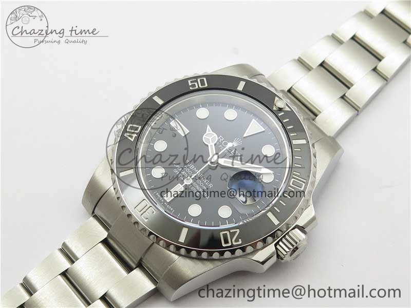 Submariner 116610 LN Black Ceramic ARF 1:1 Best Edition 904L SS Case and Bracelet A2824 V4