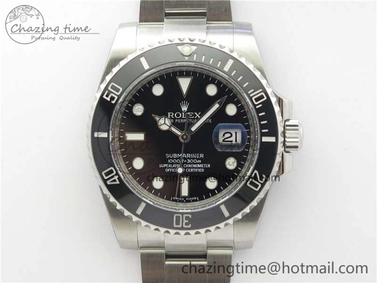 Submariner 116610 LN Black Ceramic ARF 1:1 Best Edition 904L SS Case and Bracelet SH3135 V3