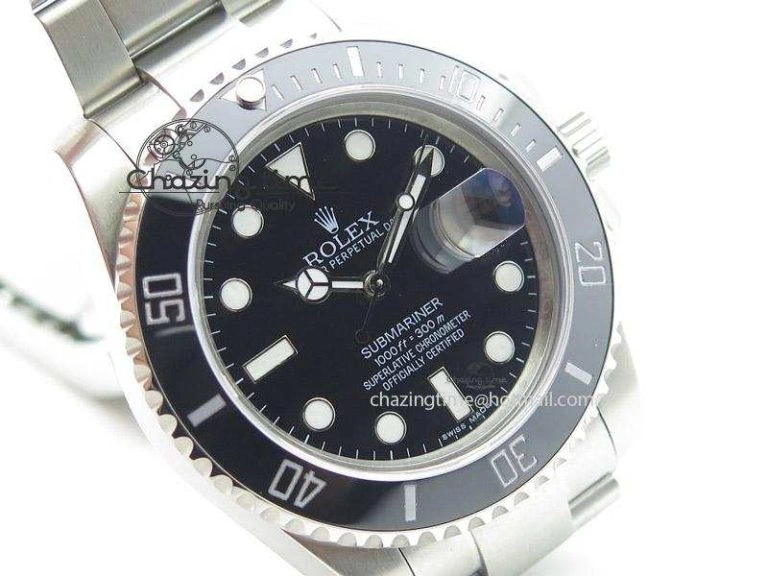 Submariner 116610 LN Black Ceramic Bp Best Edition On SS Bracelet Miyota 9015 V2
