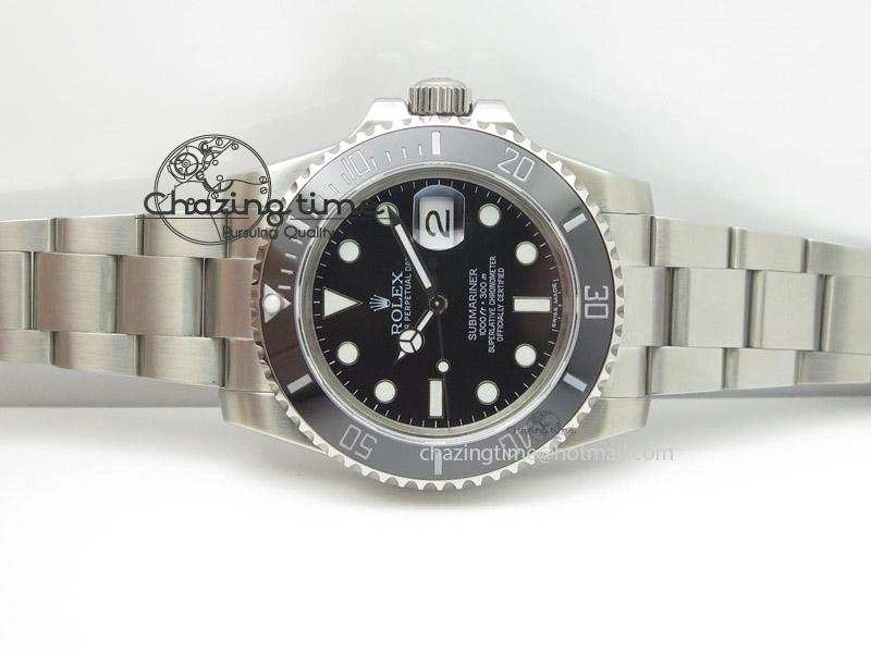 Submariner 116610 LN Black Ceramic Bp Best Edition On SS Bracelet Miyota 9015 V2