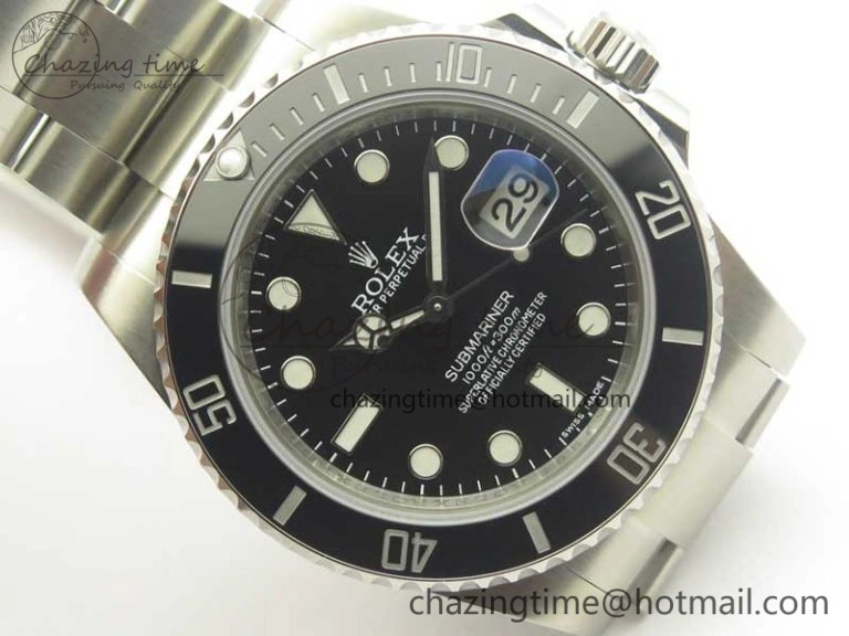 Submariner 116610 LN Black Ceramic DJF 1:1 Best Edition 904L SS Case And Bracelet SA3135