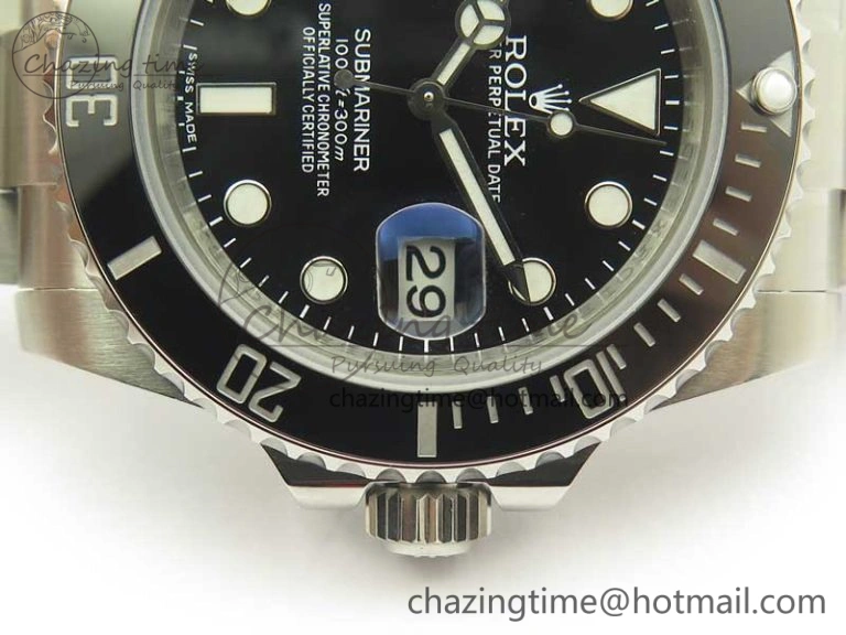 Submariner 116610 LN Black Ceramic DJF 1:1 Best Edition 904L SS Case And Bracelet SA3135