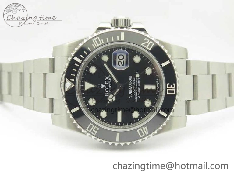 Submariner 116610 LN Black Ceramic DJF 1:1 Best Edition on SS Bracelet SA3135 ( Free R Cover)