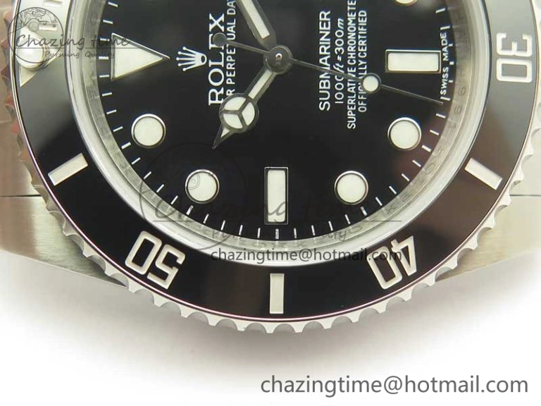 Submariner 116610 LN Black Ceramic DJF 1:1 Best Edition on SS Bracelet SA3135 ( Free R Cover)