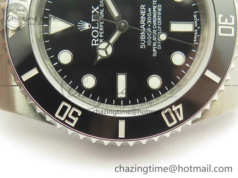 Submariner 116610 LN Black Ceramic DJF 1:1 Best Edition on SS Bracelet SA3135 ( Free R Cover)