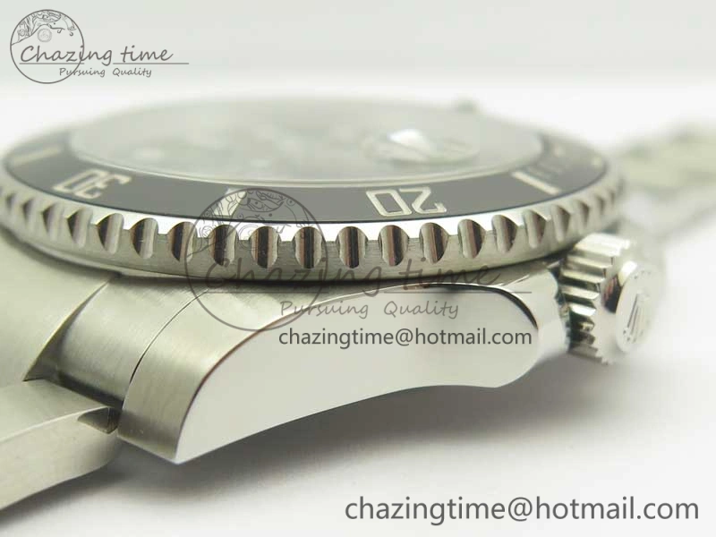 Submariner 116610 LN Black Ceramic DJF 1:1 Best Edition on SS Bracelet SA3135 ( Free R Cover)