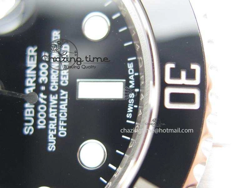Submariner 116610 LN Black Ceramic JF 1:1 Best Edition On SS Bracelet A2836 V3