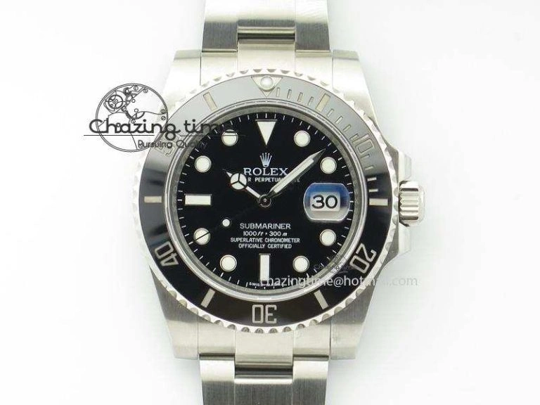 Submariner 116610 LN Black Ceramic JF 1:1 Best Edition On SS Bracelet SA3135 V3