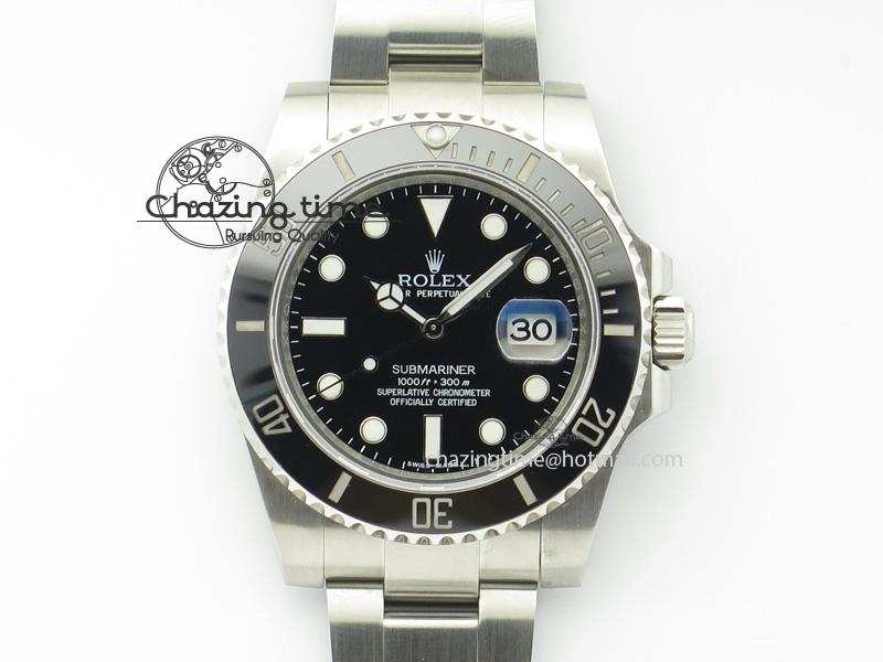 Submariner 116610 LN Black Ceramic JF 1:1 Best Edition On SS Bracelet SA3135 V3