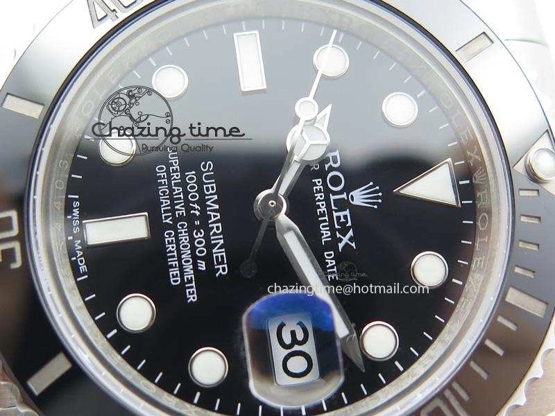 Submariner 116610 LN Black Ceramic JF 1:1 Best Edition On SS Bracelet SA3135 V3