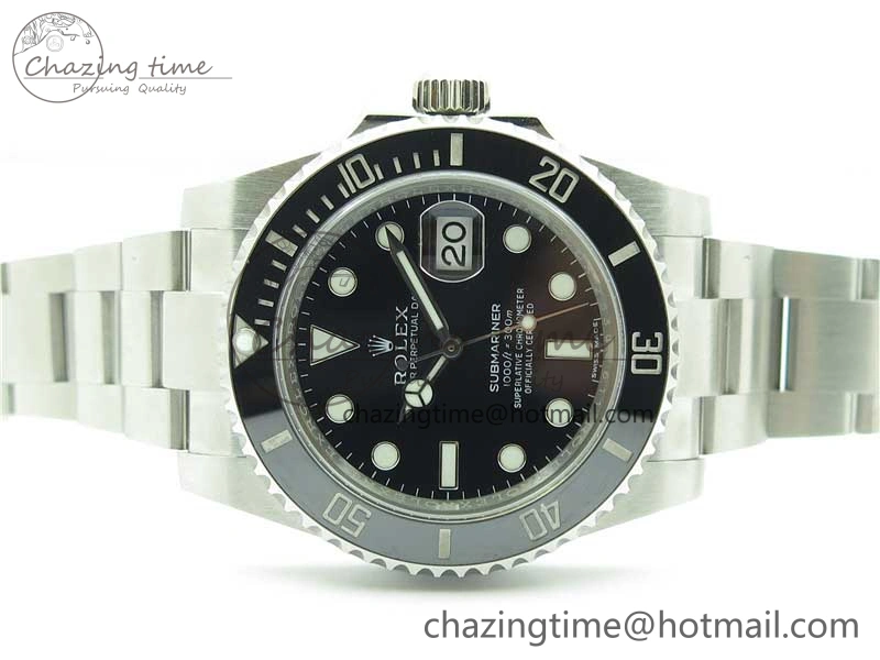 Submariner 116610 LN Black Ceramic Noob 1:1 Best Edition 904L SS Case and Bracelet A2836 V11