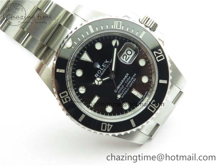 Submariner 116610 LN Black Ceramic Noob 1:1 Best Edition 904L SS Case and Bracelet A2836 V11