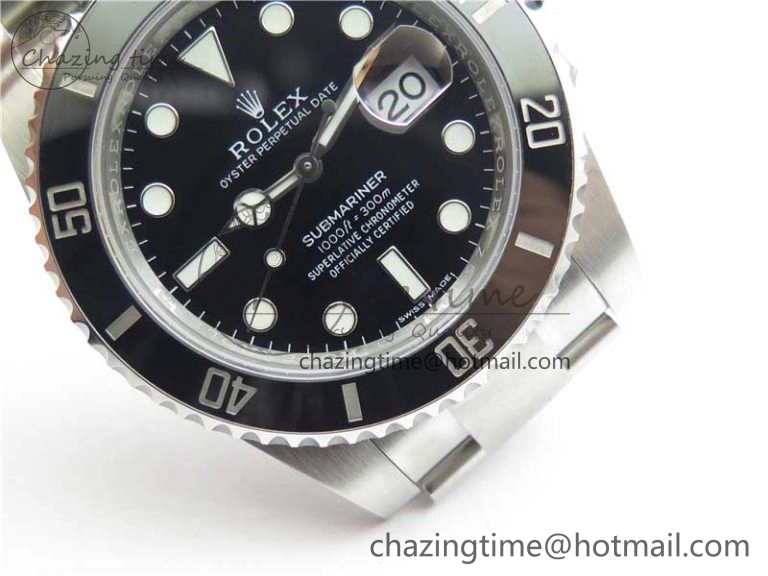 Submariner 116610 LN Black Ceramic Noob 1:1 Best Edition 904L SS Case and Bracelet A2836 V11