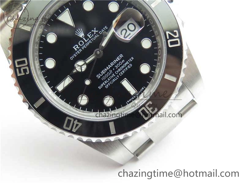 Submariner 116610 LN Black Ceramic Noob 1:1 Best Edition 904L SS Case and Bracelet A2836 V11