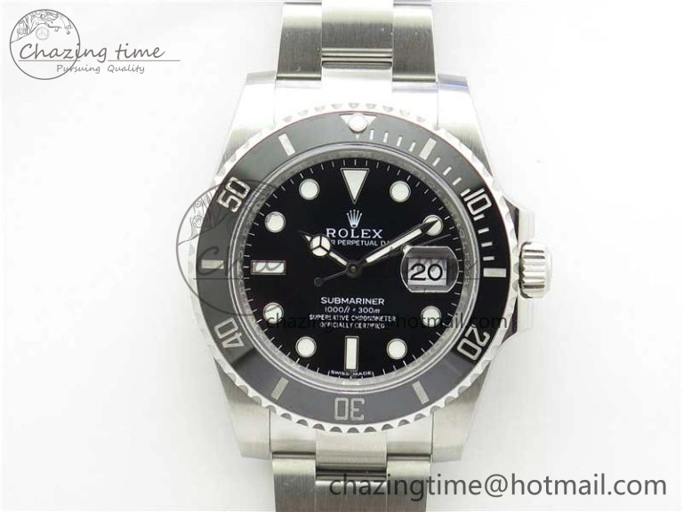Submariner 116610 LN Black Ceramic Noob 1:1 Best Edition 904L SS Case and Bracelet A2836 V11
