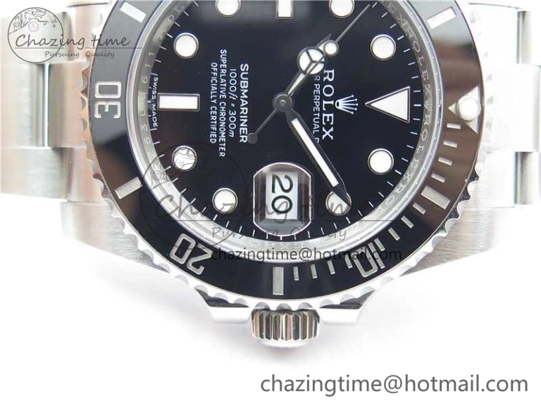 Submariner 116610 LN Black Ceramic Noob 1:1 Best Edition 904L SS Case and Bracelet A2836 V11