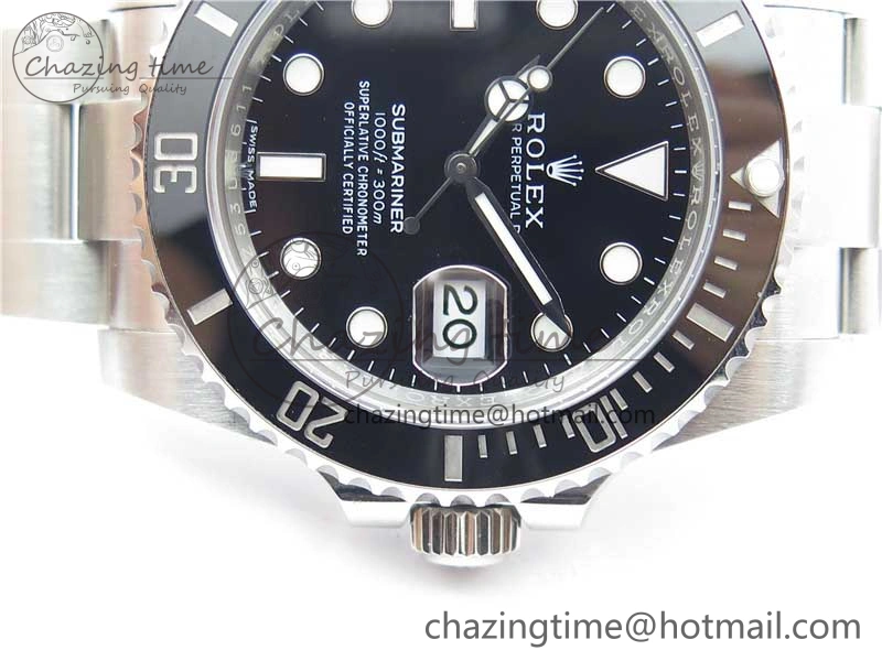 Submariner 116610 LN Black Ceramic Noob 1:1 Best Edition 904L SS Case and Bracelet A2836 V11