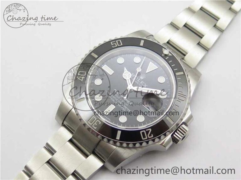 Submariner 116610 LN Black Ceramic Noob 1:1 Best Edition 904L SS Case and Bracelet A2836 V11