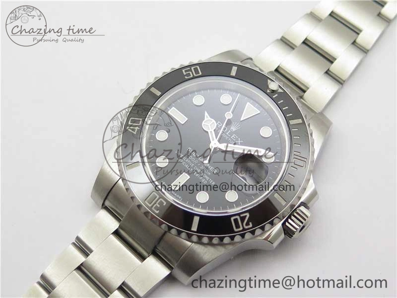Submariner 116610 LN Black Ceramic Noob 1:1 Best Edition 904L SS Case and Bracelet A2836 V11