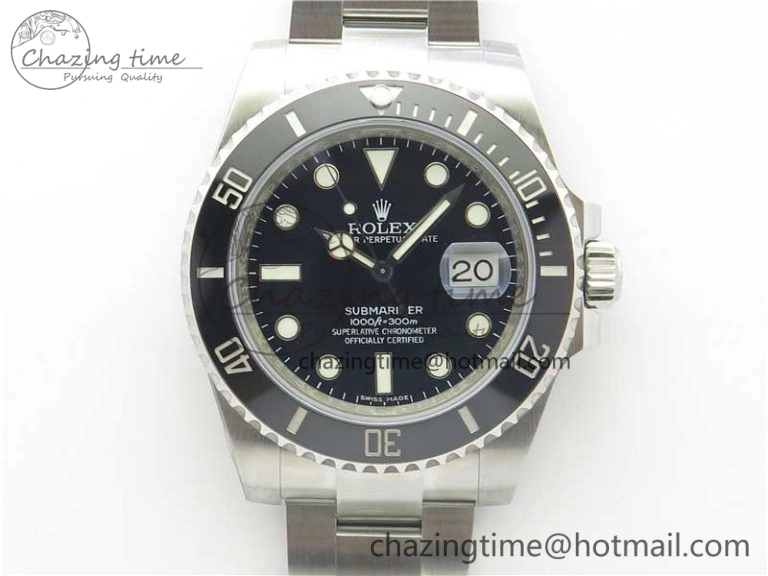 Submariner 116610 LN Black Ceramic Noob 1:1 Best Edition 904L SS Case and Bracelet SA3135 V10
