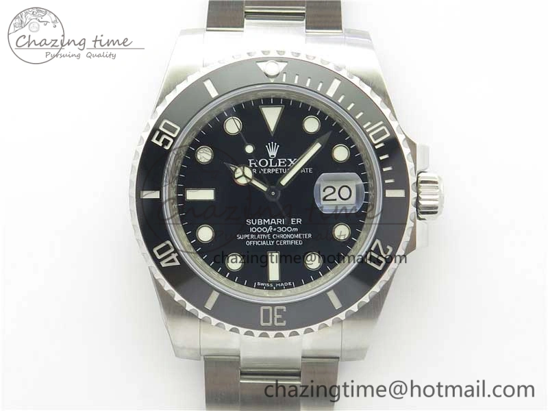 Submariner 116610 LN Black Ceramic Noob 1:1 Best Edition 904L SS Case and Bracelet SA3135 V10