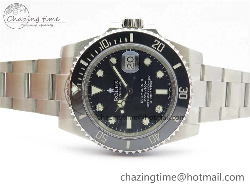 Submariner 116610 LN Black Ceramic Noob 1:1 Best Edition 904L SS Case and Bracelet SA3135 V10