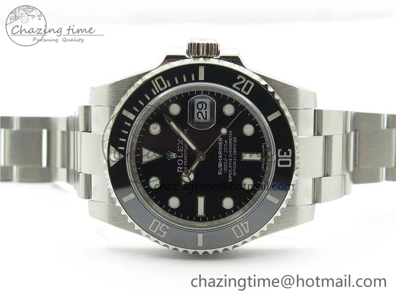 Submariner 116610 LN Black Ceramic Noob 1:1 Best Edition 904L SS Case and Bracelet SA3135 V11