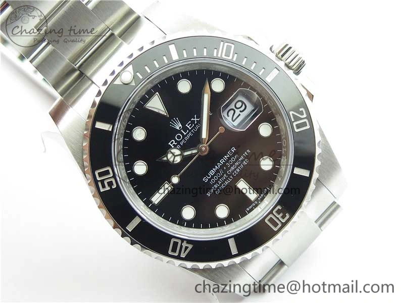 Submariner 116610 LN Black Ceramic Noob 1:1 Best Edition 904L SS Case and Bracelet SA3135 V11