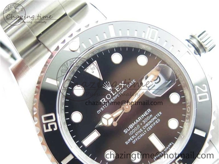 Submariner 116610 LN Black Ceramic Noob 1:1 Best Edition 904L SS Case and Bracelet SA3135 V11
