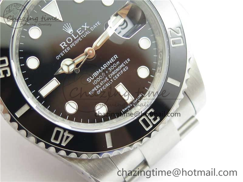 Submariner 116610 LN Black Ceramic Noob 1:1 Best Edition 904L SS Case and Bracelet SA3135 V11