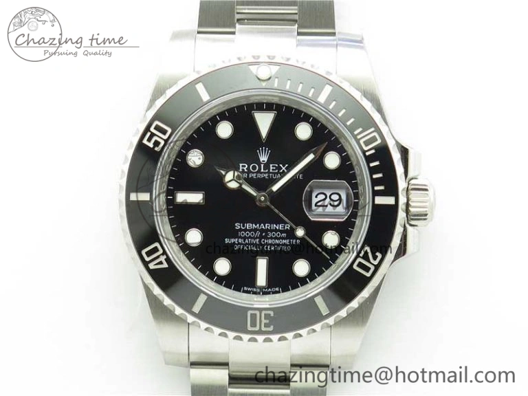 Submariner 116610 LN Black Ceramic Noob 1:1 Best Edition 904L SS Case and Bracelet SA3135 V11