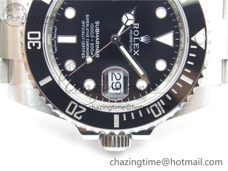 Submariner 116610 LN Black Ceramic Noob 1:1 Best Edition 904L SS Case and Bracelet SA3135 V11
