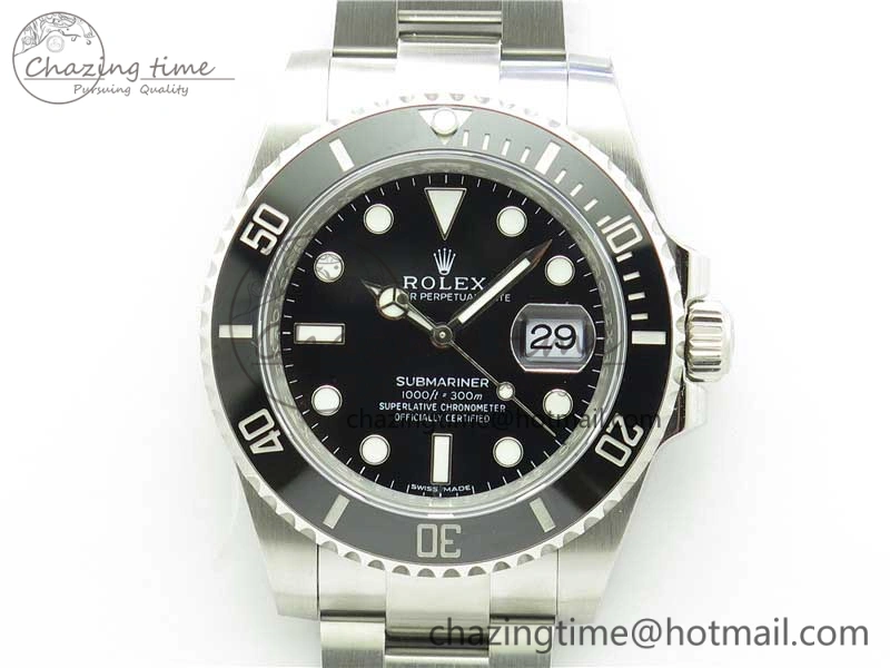 Submariner 116610 LN Black Ceramic Noob 1:1 Best Edition 904L SS Case and Bracelet SA3135 V11