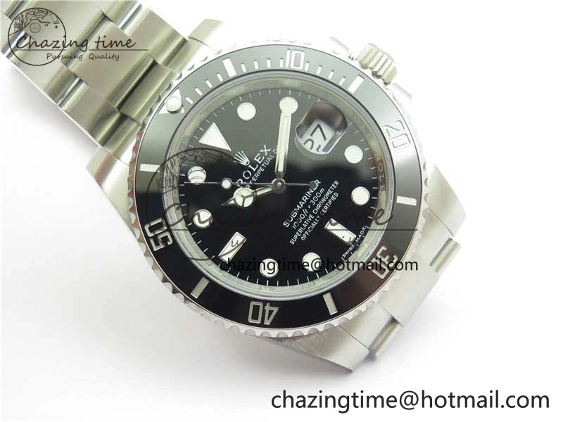 Submariner 116610 LN Black Ceramic Noob 1:1 Best Edition 904L SS Case and Bracelet VR3135 V12