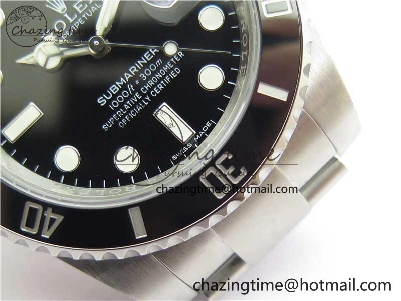 Submariner 116610 LN Black Ceramic Noob 1:1 Best Edition 904L SS Case and Bracelet VR3135 V12
