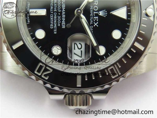 Submariner 116610 LN Black Ceramic Noob 1:1 Best Edition 904L SS Case and Bracelet VR3135 V12