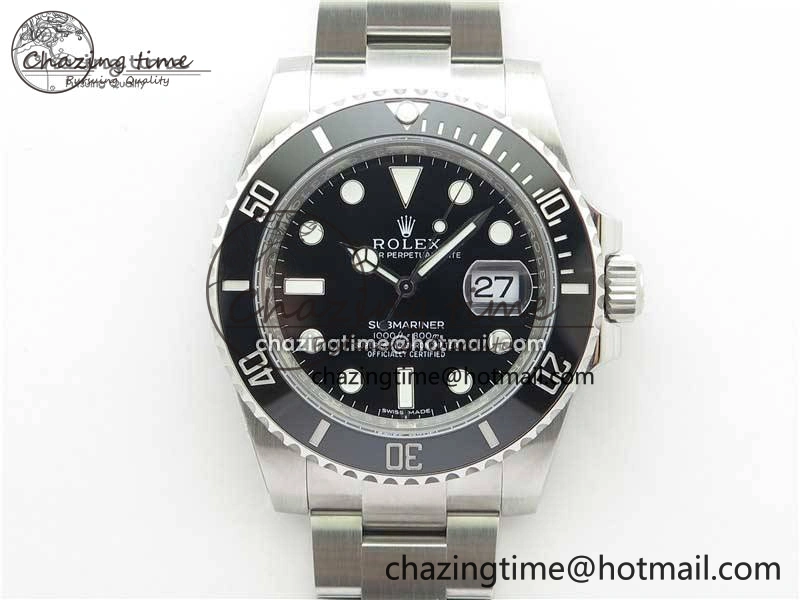 Submariner 116610 LN Black Ceramic Noob 1:1 Best Edition 904L SS Case and Bracelet VR3135 V12