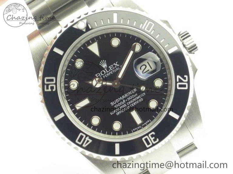 Submariner 116610 LN Black Ceramic V8s 1:1 Noob Best Edition On SS Bracelet SA3135