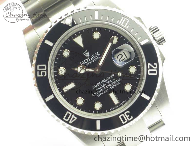 Submariner 116610 LN Black Ceramic V8s 1:1 Noob Best Edition On SS Bracelet SA3135