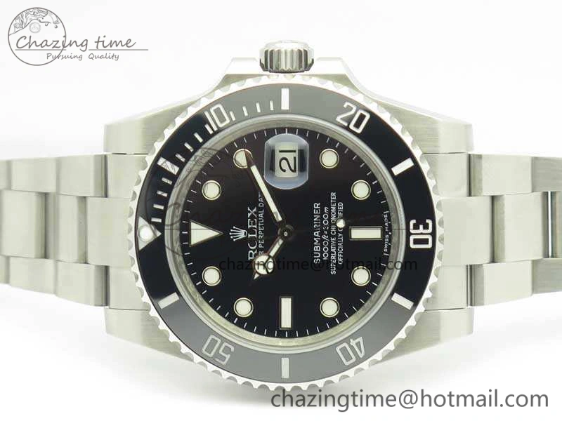 Submariner 116610 LN Black Ceramic V8s 1:1 Noob Best Edition On SS Bracelet SA3135