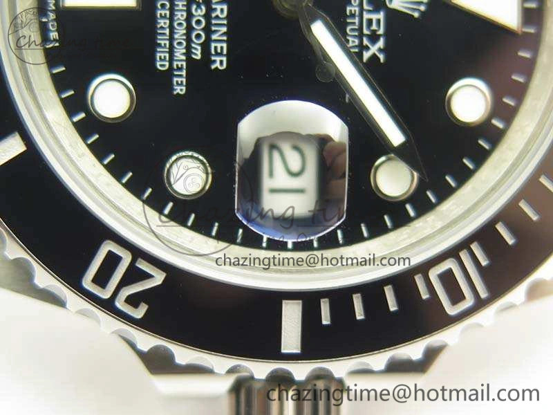 Submariner 116610 LN Black Ceramic V8s Noob Best Edition On SS Bracelet A2836