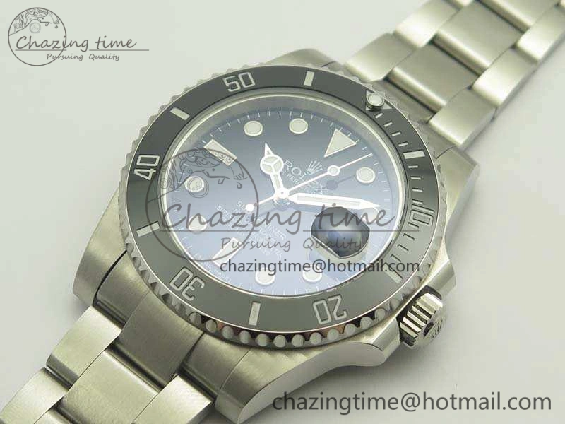 Submariner 116610 LN Black Ceramic V8s Noob Best Edition On SS Bracelet A2836