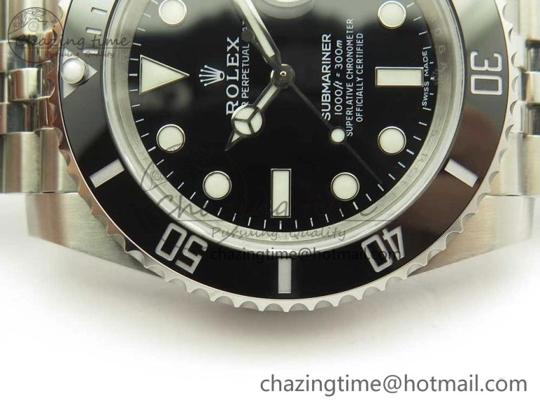 Submariner 116610 LN Black Ceramic V9F 904L 1:1 Best Edition on SS Jubilee Bracelet SA3135