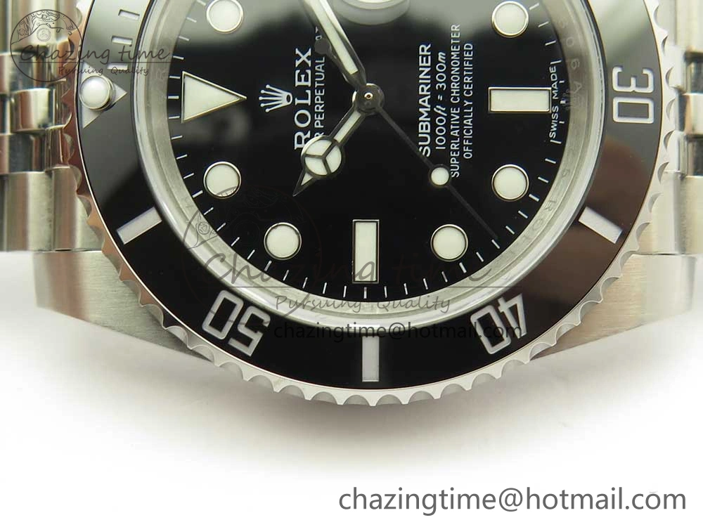 Submariner 116610 LN Black Ceramic V9F 904L 1:1 Best Edition on SS Jubilee Bracelet SA3135