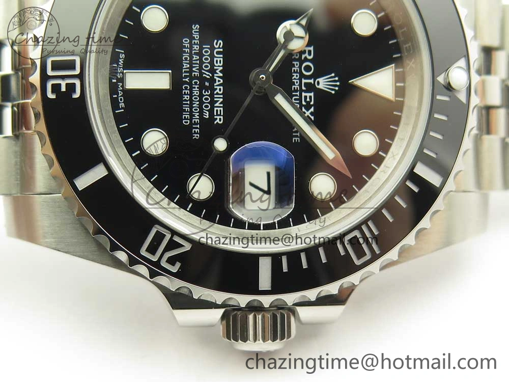 Submariner 116610 LN Black Ceramic V9F 904L 1:1 Best Edition on SS Jubilee Bracelet SA3135