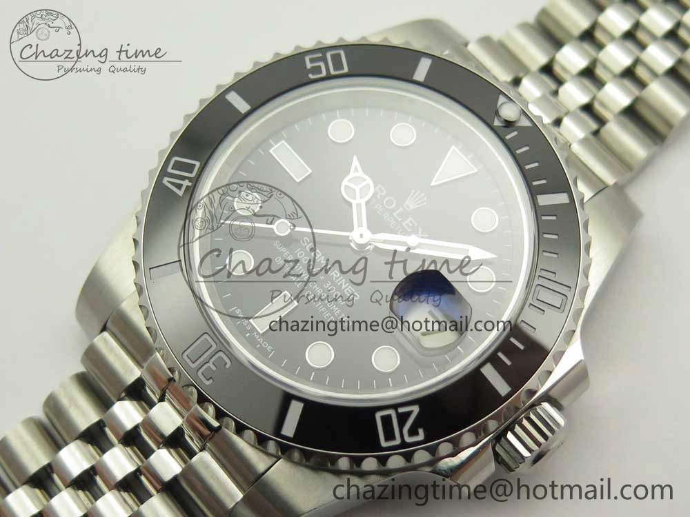 Submariner 116610 LN Black Ceramic V9F 904L 1:1 Best Edition on SS Jubilee Bracelet SA3135