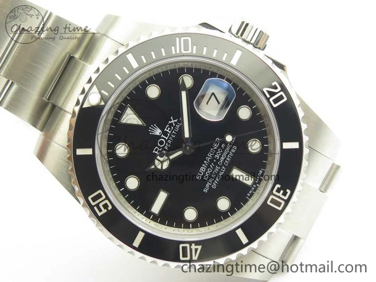 Submariner 116610 LN Black Ceramic VRF 904L 1:1 Best Edition on SS Bracelet VR3135