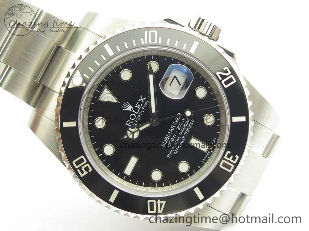 Submariner 116610 LN Black Ceramic VRF 904L 1:1 Best Edition on SS Bracelet VR3135